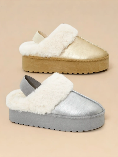 Royalfashion Short ankle boots without heel in snow boots style for women Ebiz