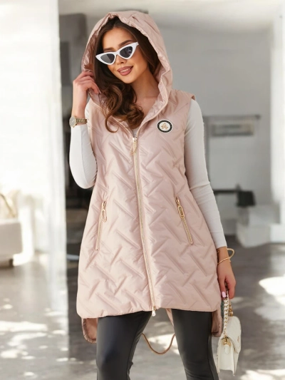 Royalfashion Long quilted women's vest